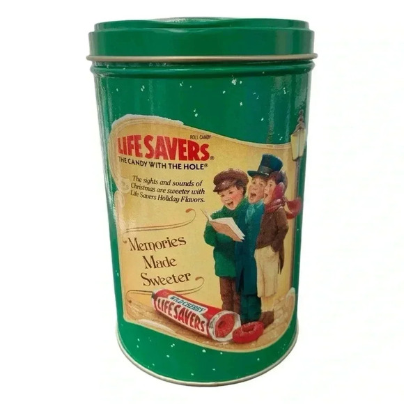 Vintage 1990 Life Savers Holiday Tin "Memories Made Sweeter" LE Limited Edition - Picture 1 of 8